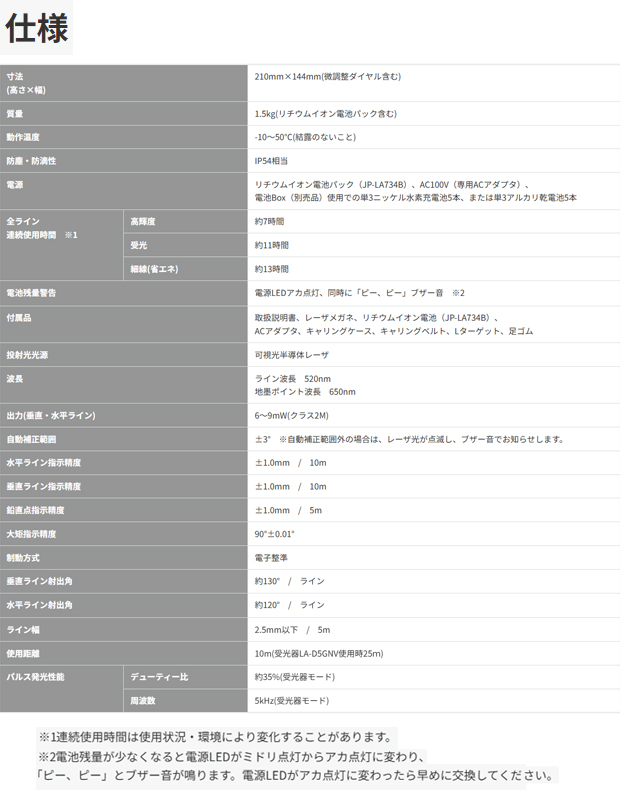 MAX 電子整準グリーンレーザ墨出し器 LA-S803DG