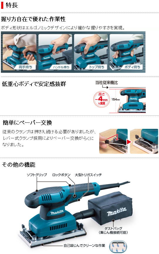 マキタ　仕上サンダ　BO3710