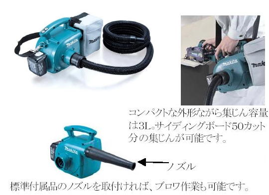 ☆品☆makita マキタ 14.4V 充電式集じん機 VC340D 本体のみ 集塵袋付 集塵機 クリーナー 内装業 67081