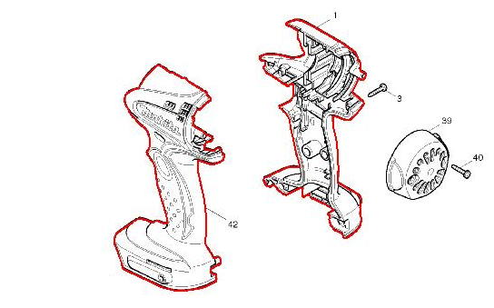 マキタ　TD131用ハウジングセット品