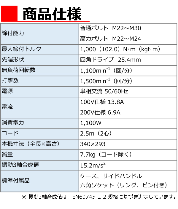 HiKOKI インパクトレンチ（ACブラシレスモータ搭載） WR25SE