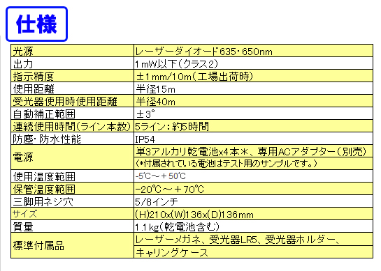 BOSCH レーザー墨出し器 GLL 5-40ELR