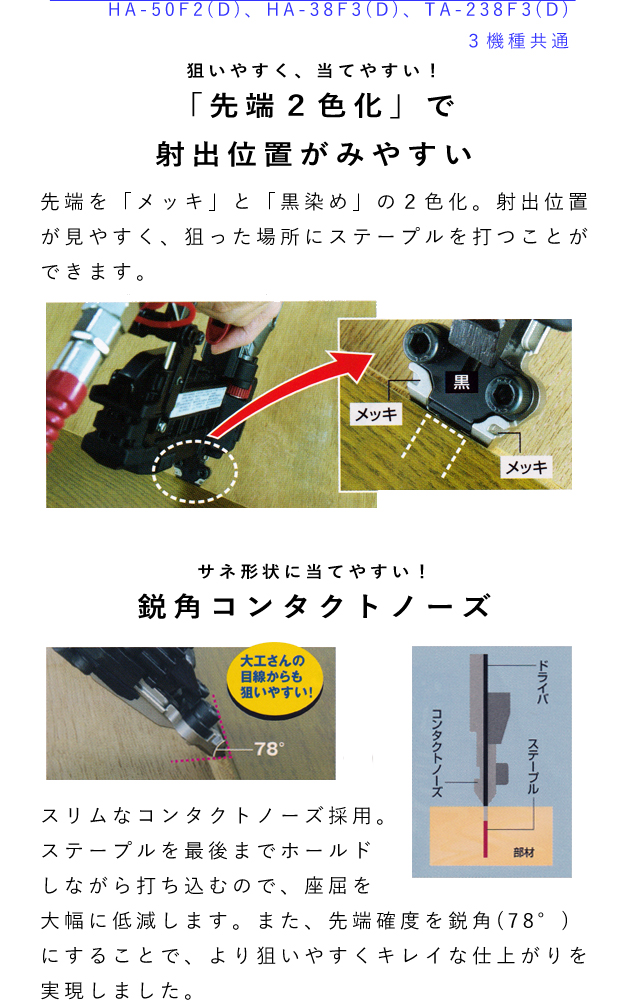 MAX 釘打ち機4MAフロアシリーズ TA-238F3(D)