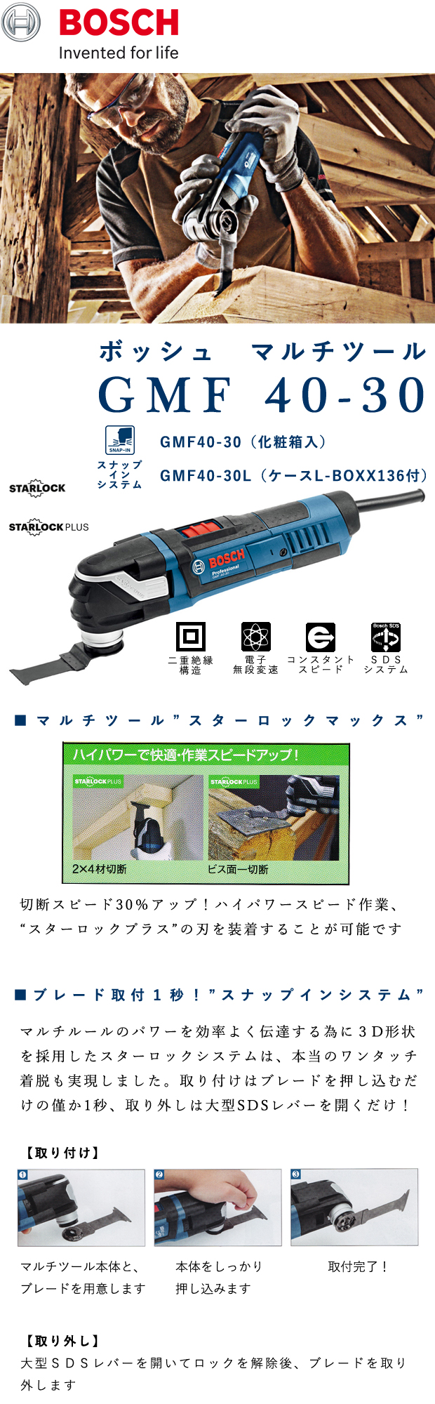 BOSCH マルチツール GMF40-30型