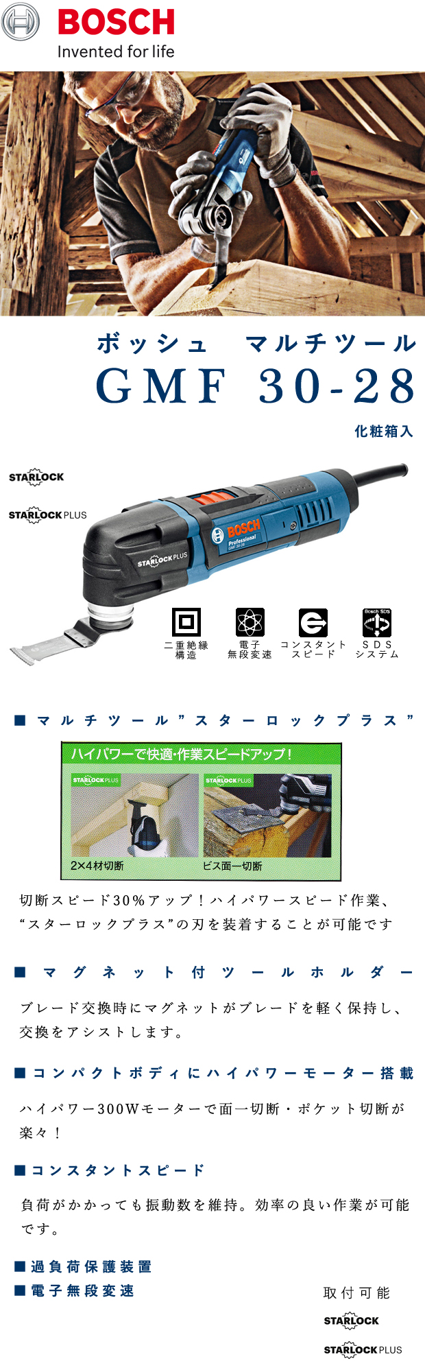 BOSCH マルチツール GMF30-28型