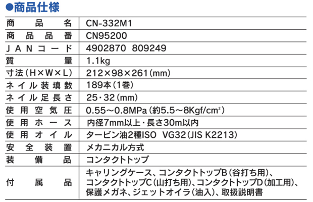 MAX 釘打機コイルネイラ CN332M1