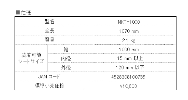 ナカヤ シートはり達人 NKT-1000