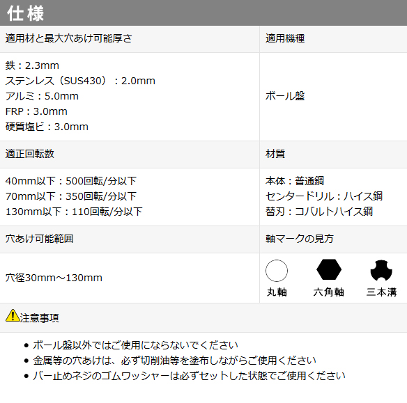 スターエム 金工用自在錐　37　