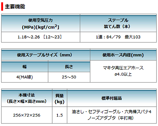 マキタ　高圧フロアタッカ AT451H/HM