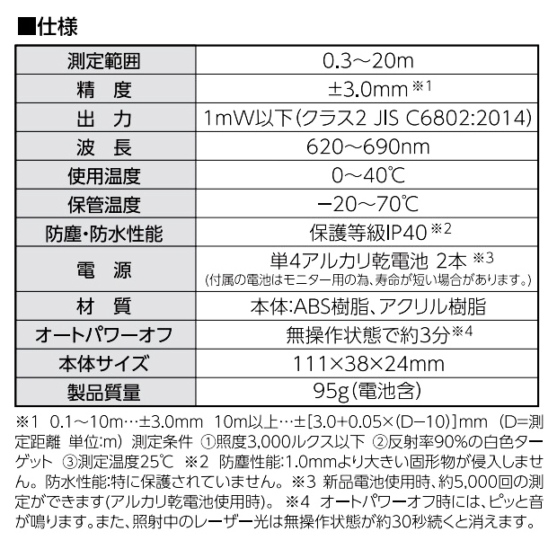 シンワ  レーザー距離計 Ｌ−ＭｅａｓｕｒｅＢＫ 20 大型液晶78156