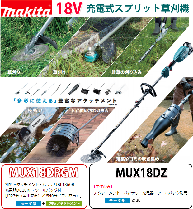 makita マキタ  スプリットアタッチメント　カルチベータアタッチメント　A-67309［KR401MP］ 耕うん幅220mm　充電式スプリットモータ用　分割式 - 31