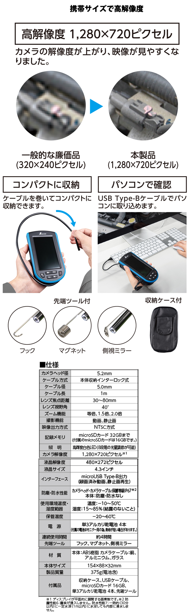 シンワ モニタリングスコープ 74177