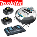 マキタ ロボットクリーナRC300DZ 6.0Ahバッテリ2個＆充電器付フルセット（アクセサリ収納バッグ付）